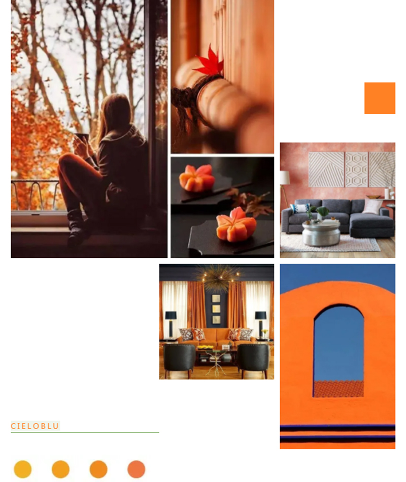 CIELOBLU | 基路伯暖橙系艺术涂料，让家的色彩温暖整个冬天(图4)